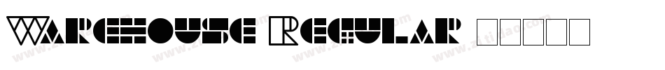Warehouse Regular字体转换